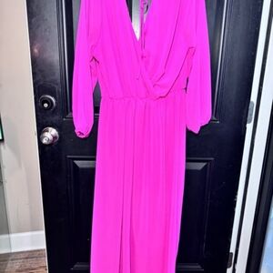 Hot Pink Romper Dress